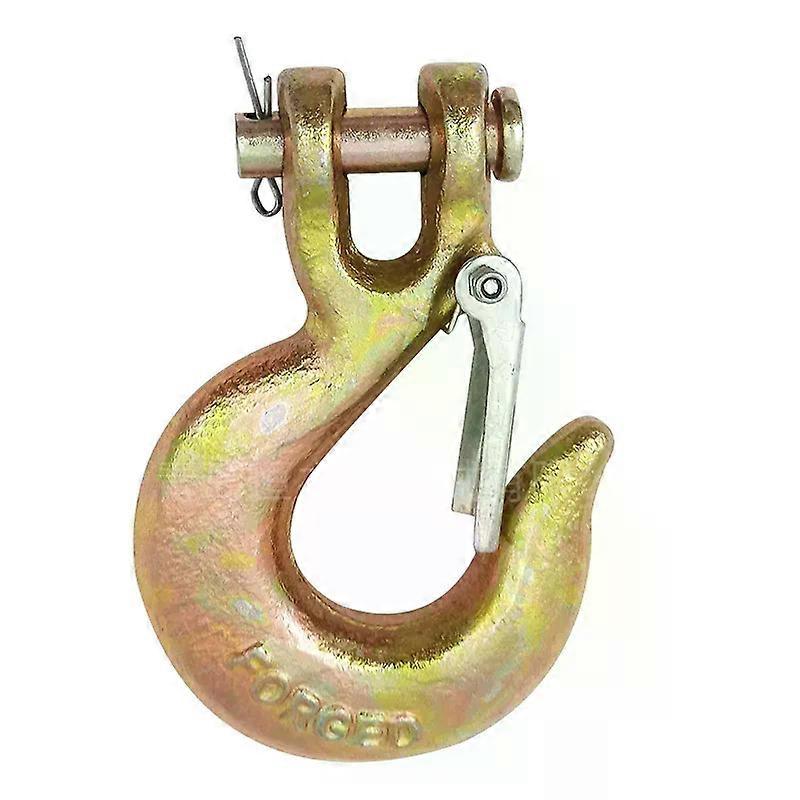 1 Pcs 1/4'' Winch Cable Hook Clevis Rigging Tow Trailer & Latch compatible for Car/ATV/Trailer/Boat/Truck/RV Spring-Loaded Car Accessories MAXP