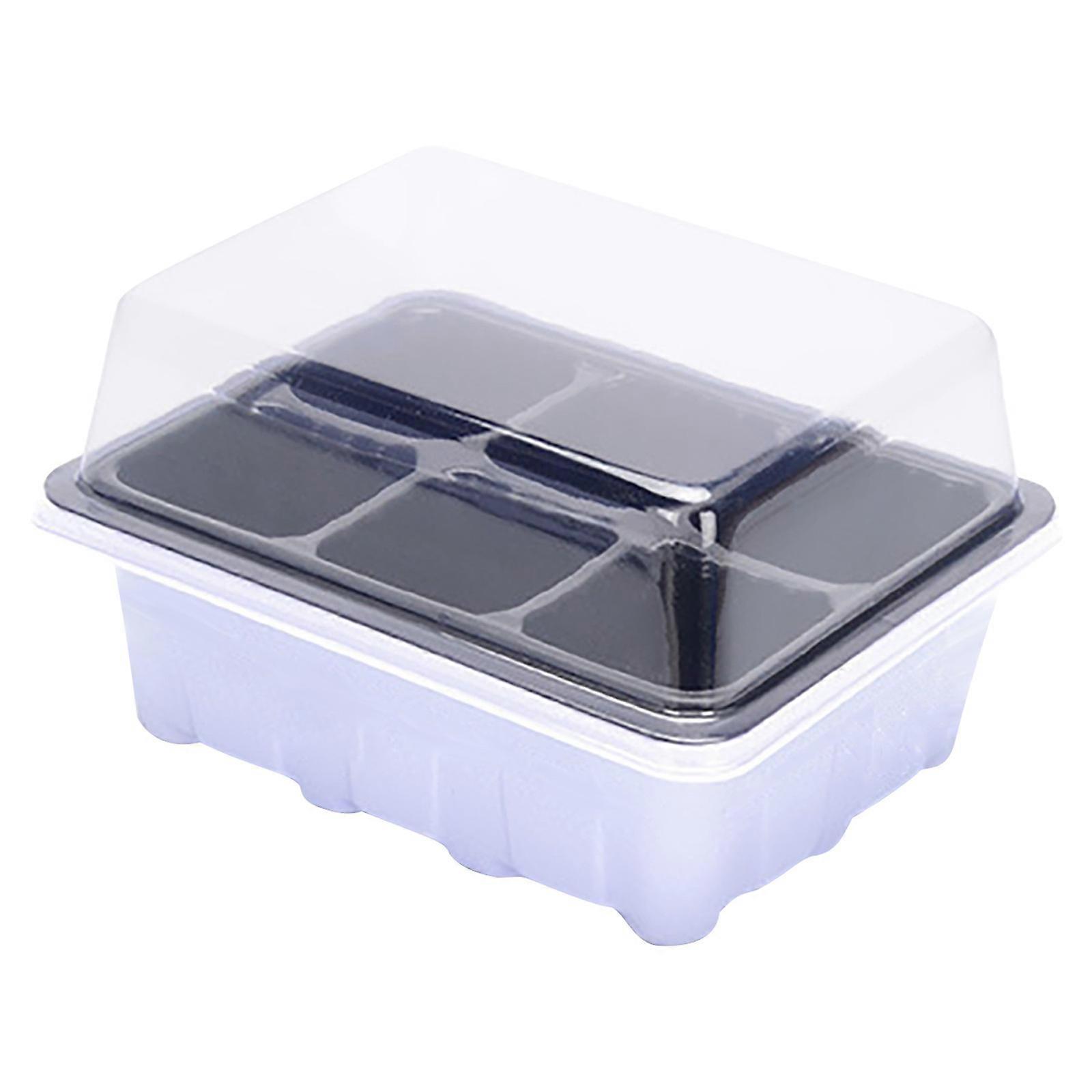 Indoor Propagation Box Mini Greenhouse Propagation Set Tray With Lid 1/2/5PCS Seedling Pot