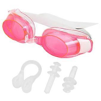 Swim Goggles Swimming Goggles Snorkeling Divings Goggles Waterproof Swimming Glasses with Nose Cover and Ear Plugs  Yellow 1