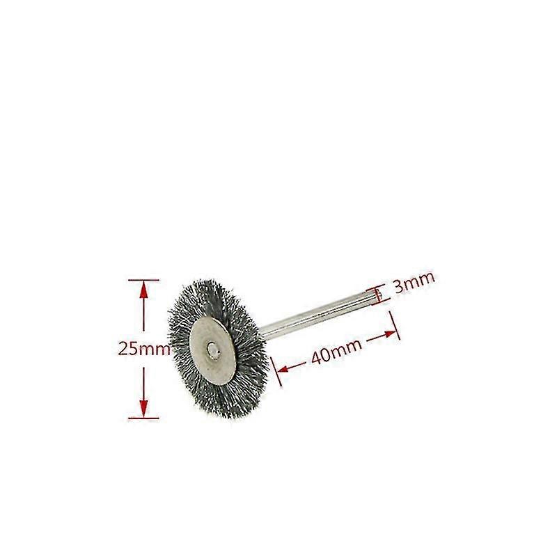 20pcs25mm Cup Brush Mini Wire Brush for Die Grinder Rotary Tools