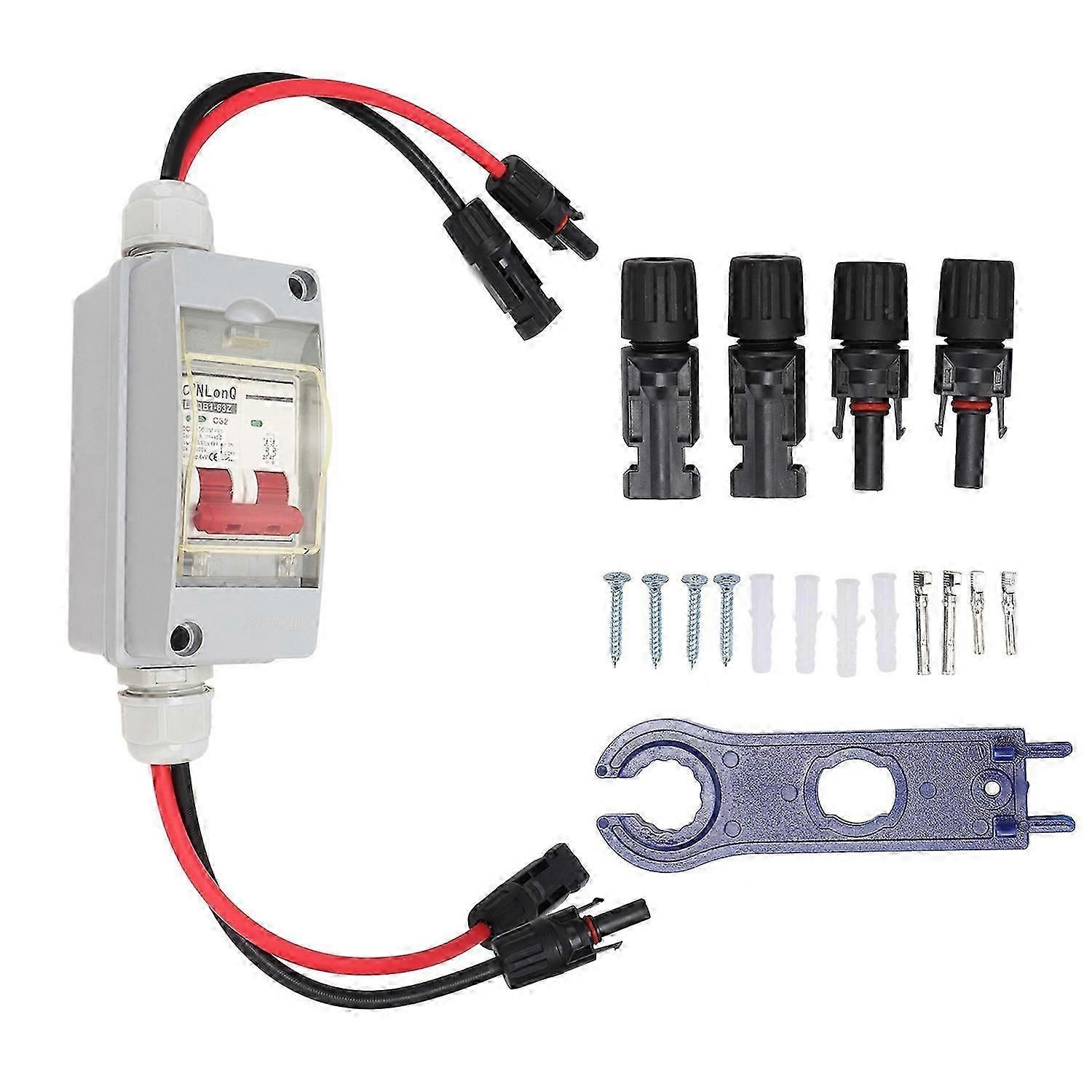 Circuit Breaker MCB 2P DC 500V 32A Disconnect Switch with IP65 Waterproof