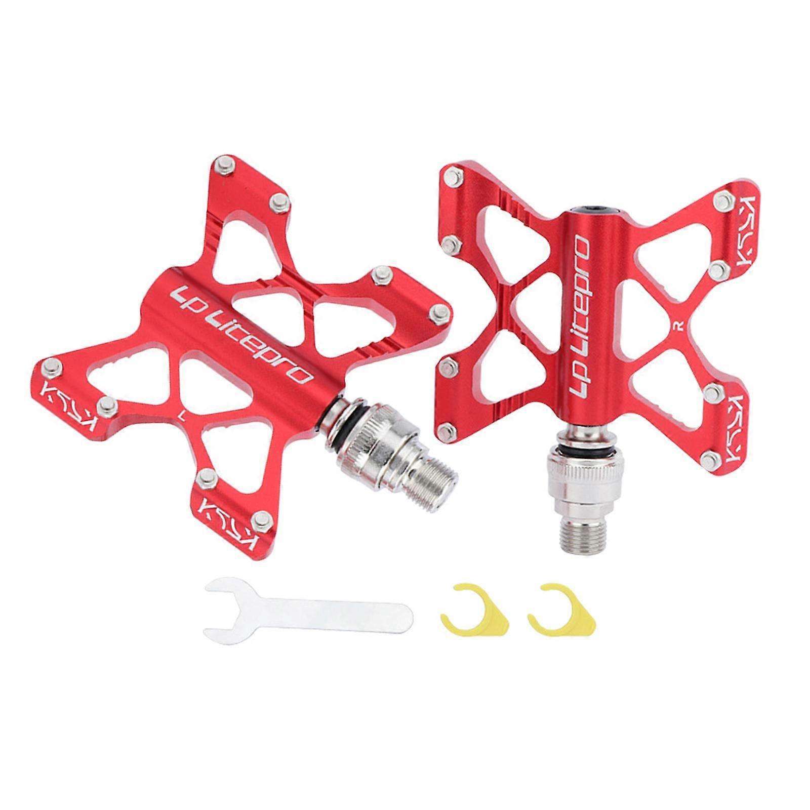Alloy Lightweight Bike Flat Platform Pedals Mountain Road MTB BMX Folding