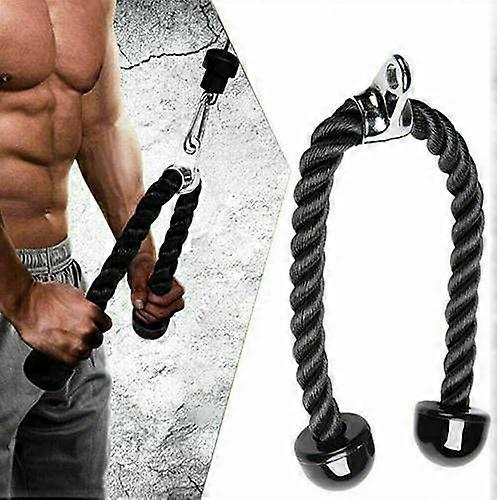 Tricep Rope Gym Press Down Pull Push Cord Multi Lat Bar Cable Attachment Fitness