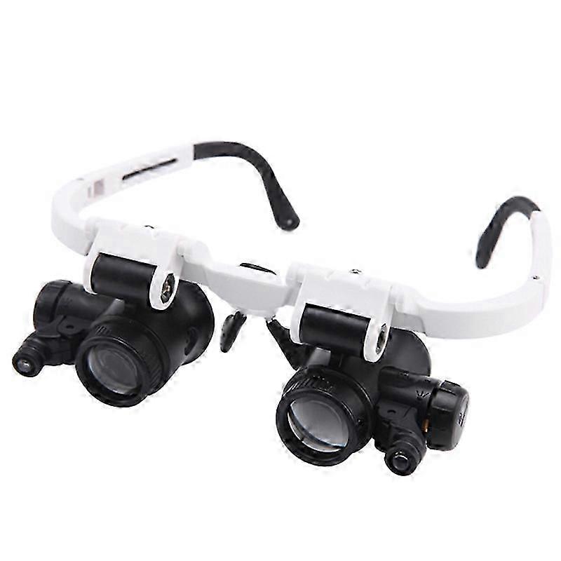 9892H-1 Lupa de Óculos Lupa Multifuncional Headband Lupas com Luz com 8X 15X 23X JN