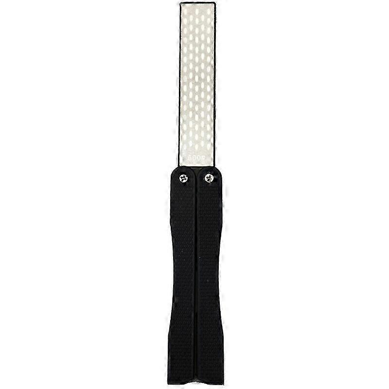 Sector Diamond Sharpener Double-Sided Folding Sharpener Portable Sharpener Kitchen Sharpener (Black