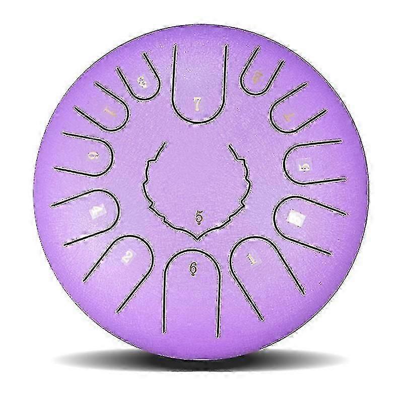 12 Inch Mini Drum 13 Tones Steel Tongue Drum Kit Tune C Empty Spirit Drum Percussion Hand Pan Drum M