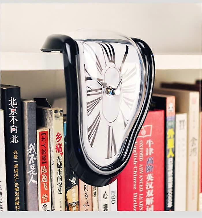 Melting Clock Creative Watch for Home Desktop Decoration - Unique Design, Resin Material, Modern Style, 10 Inch