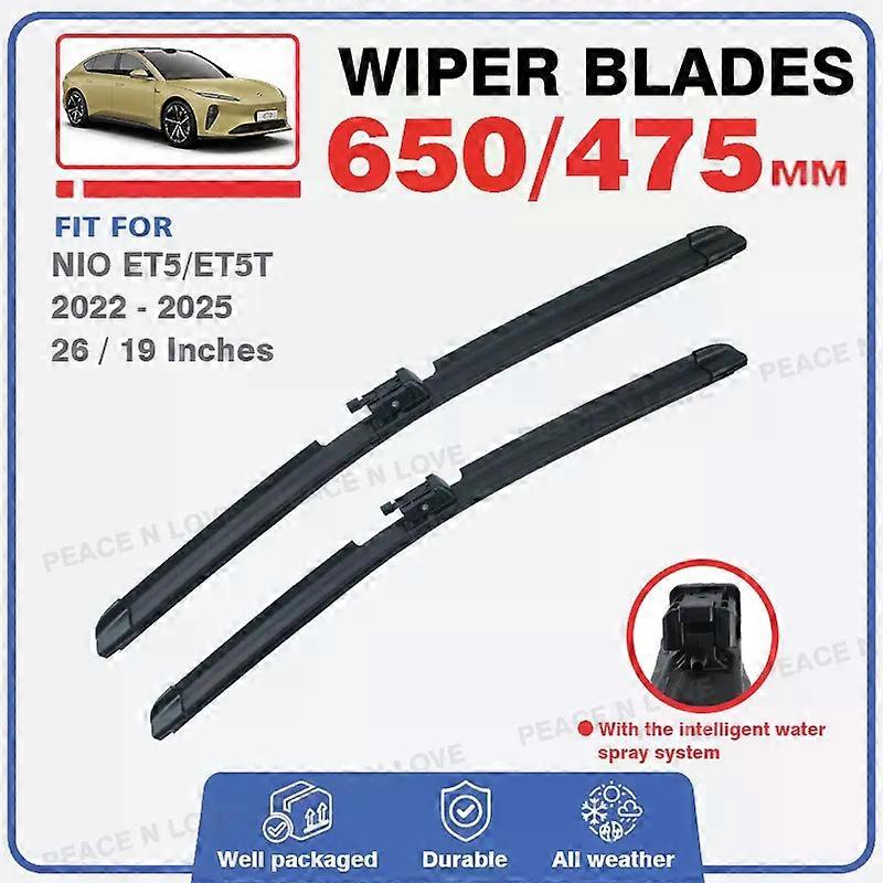 For For NIO ET5 ET5T 2022 2023 2024 2025 Touring Front Windscreen Wiper Blades With The Intelligent Water Spray System Windshield