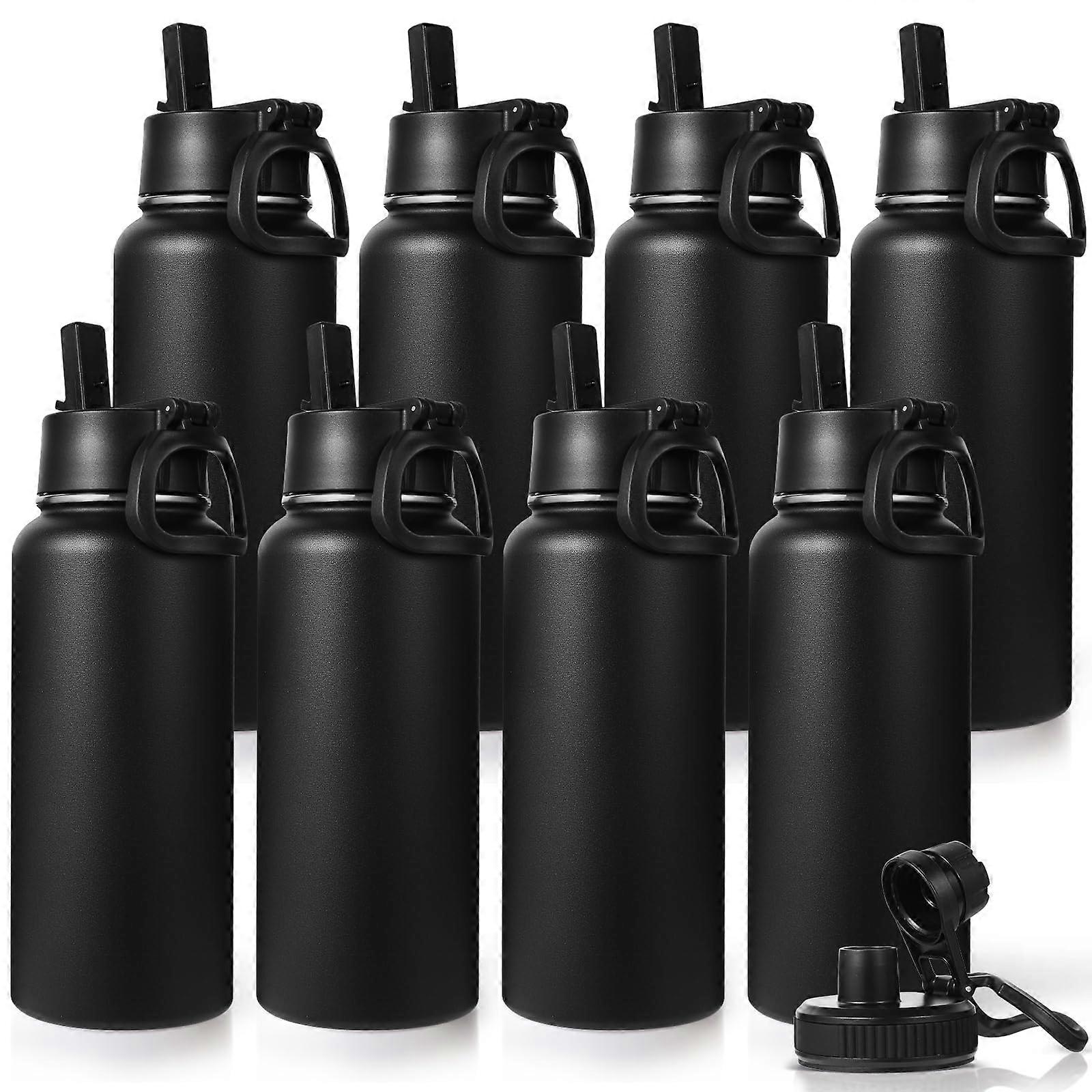 8 Pack Insulated Water Bottle for Gym 32 oz