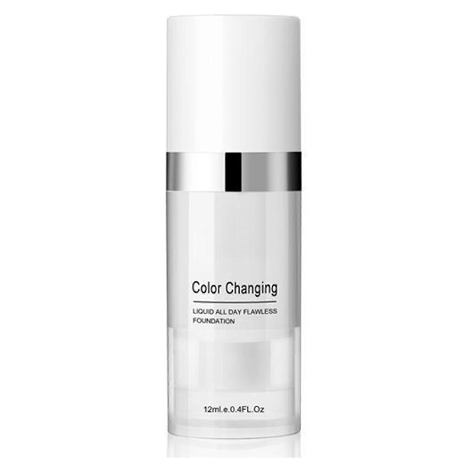 Color Changing Foundation,Hydrating Waterproof Long-Lasting Foundation for All Skin Type