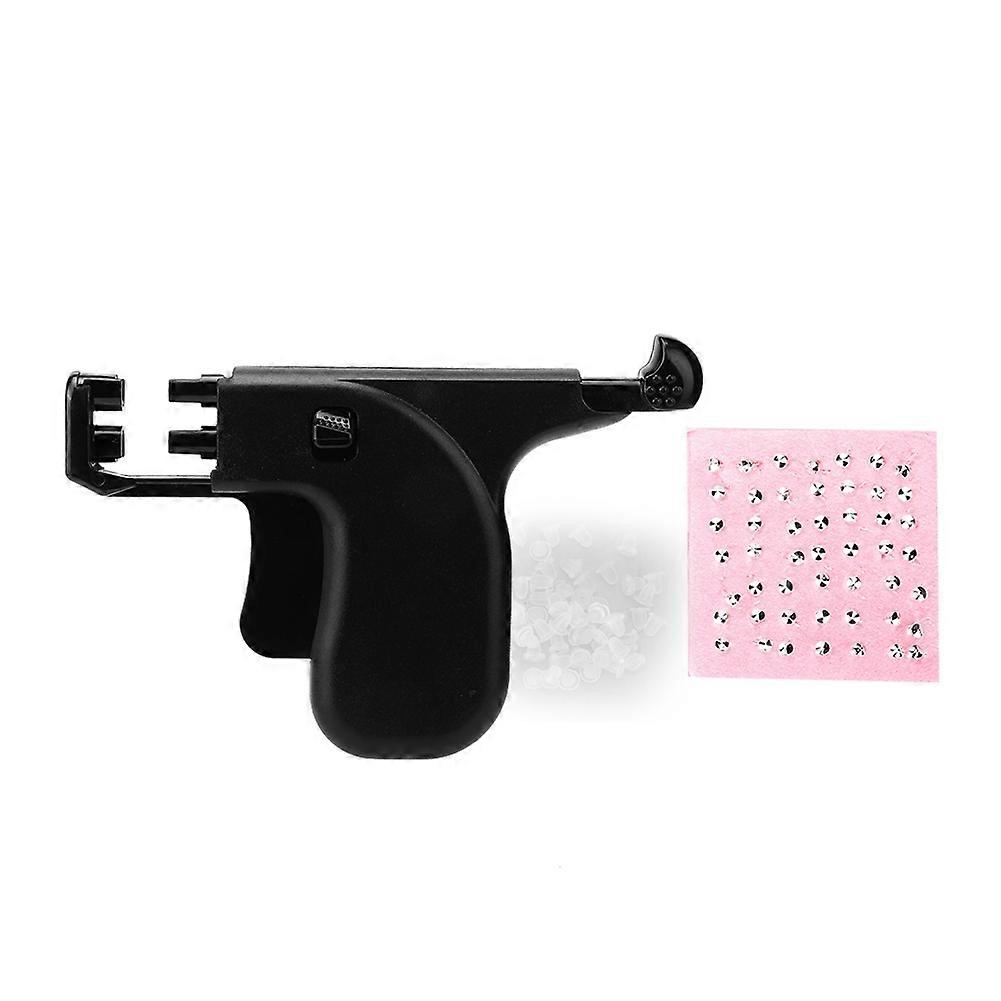 Black Plastic Ear Body Piercing Punch Tools Professional Instruments Kit