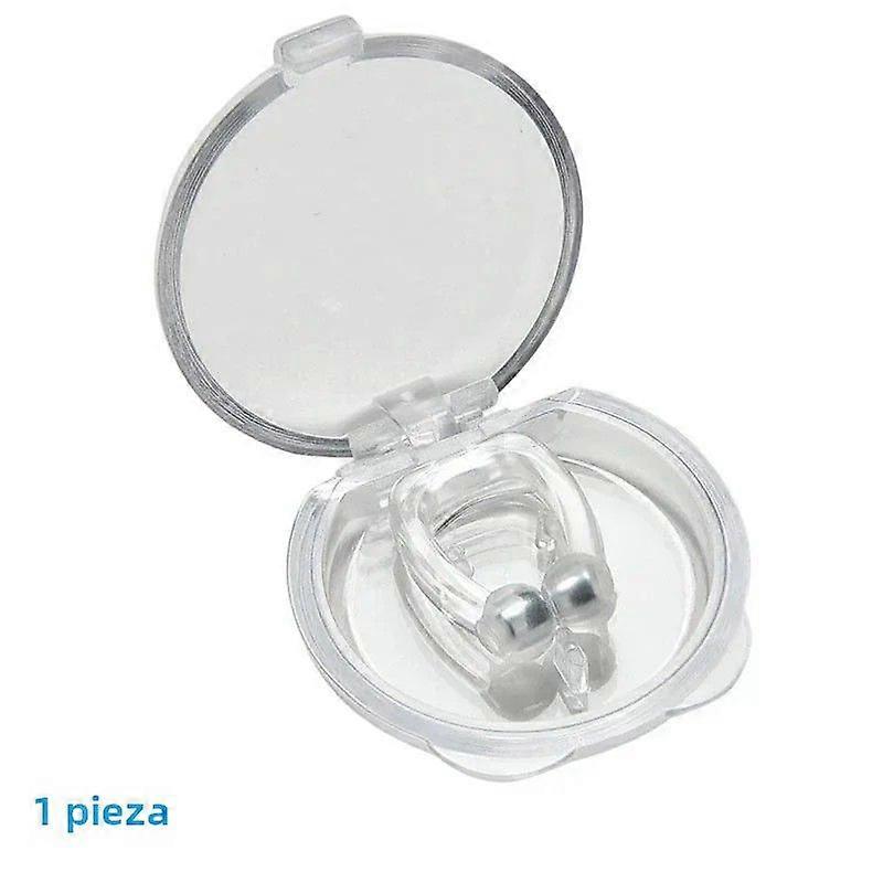 Magnetic Anti-Snore Device with Nose Clip Improves Sleep and Prevents Apnea 1/2/4 Piece Set Includes Case