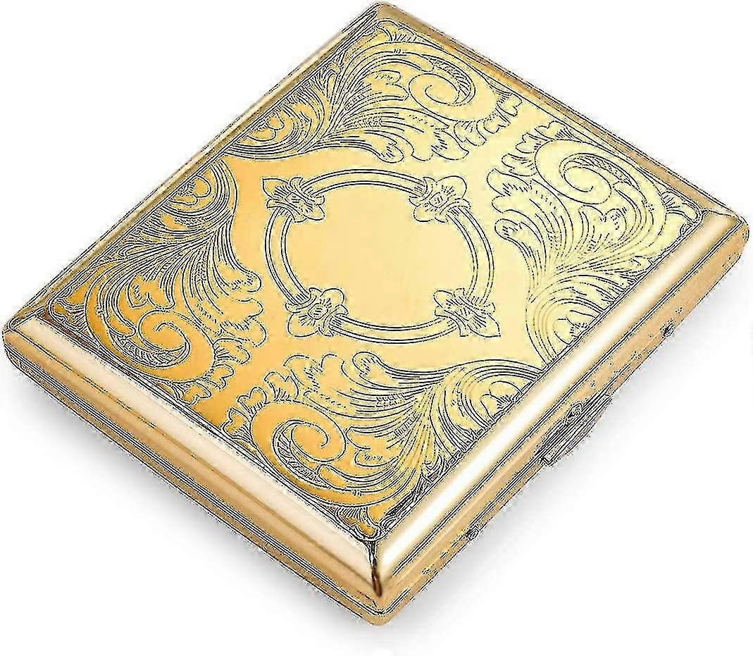 Gold Metal Cigarette Case Gift