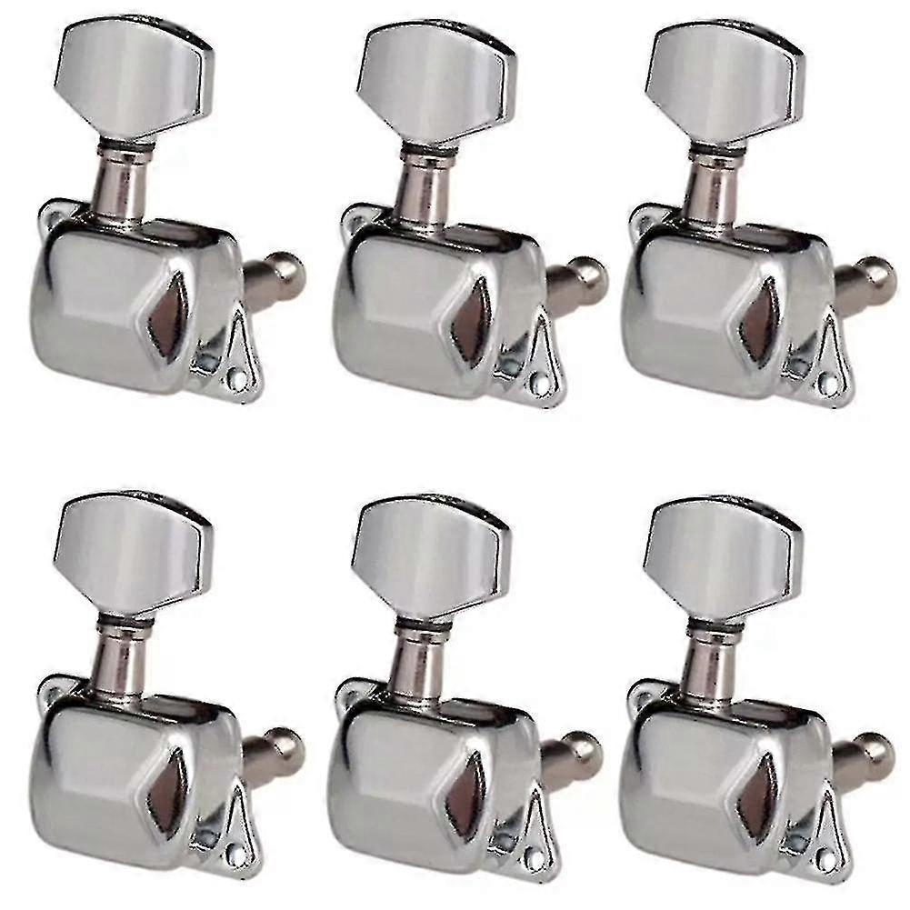 6r Halvstängd gitarrinställning Peg Key Tuner Head Gitarr delar