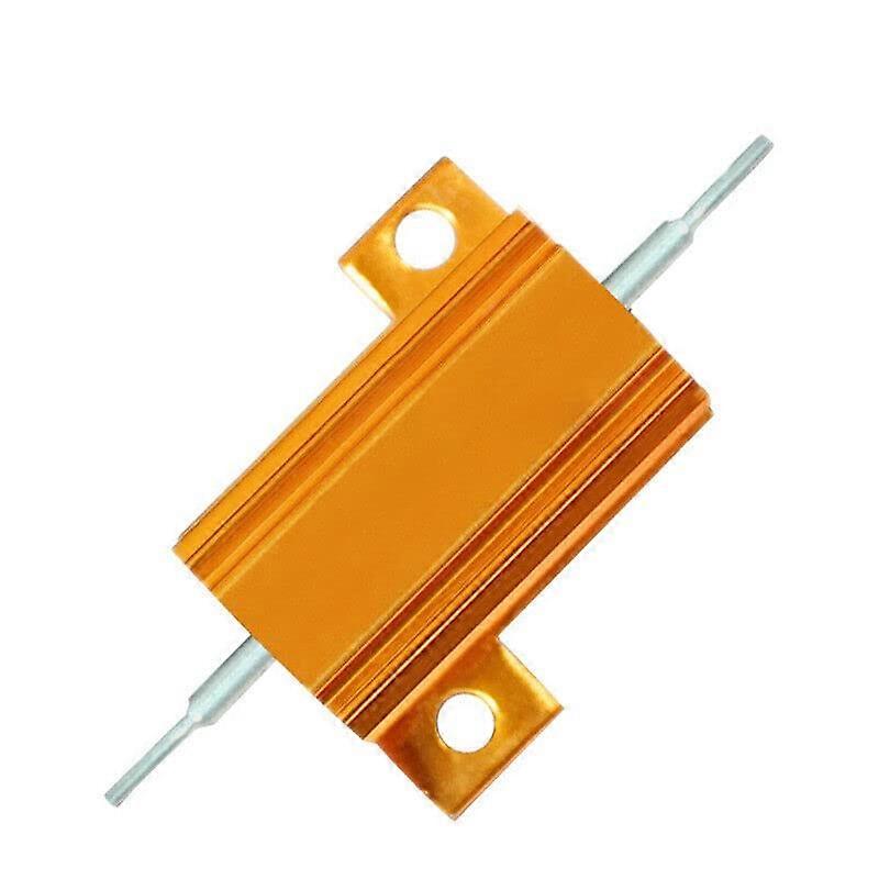 Aluminum Case Resistor 25W 6.8 Ohm Wirewound Gold Finish For Power Supply Inverter Elevator Control