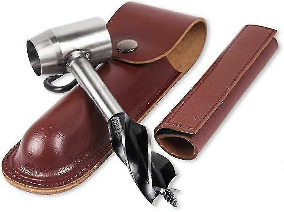 Clé à main Clé de survie Colons Outil Bois Perceuse Peg Hole Maker Multitool