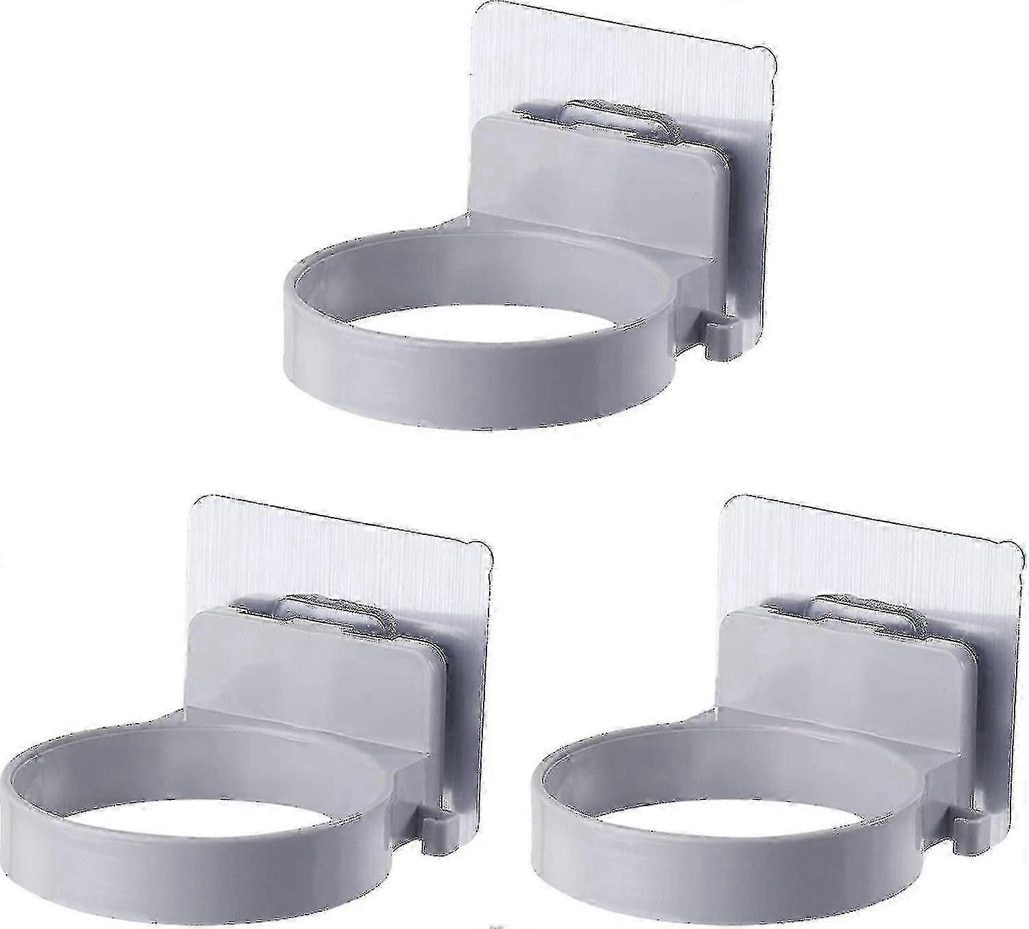 3-pack Wall Mount Hair Dryer Mounting Bracket (grey) - Youa
