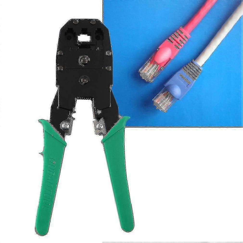 Cable Tester + Crimp Crimper + 100 Cat5 Cat5e Connector Plug Network Tool Jiujiuso