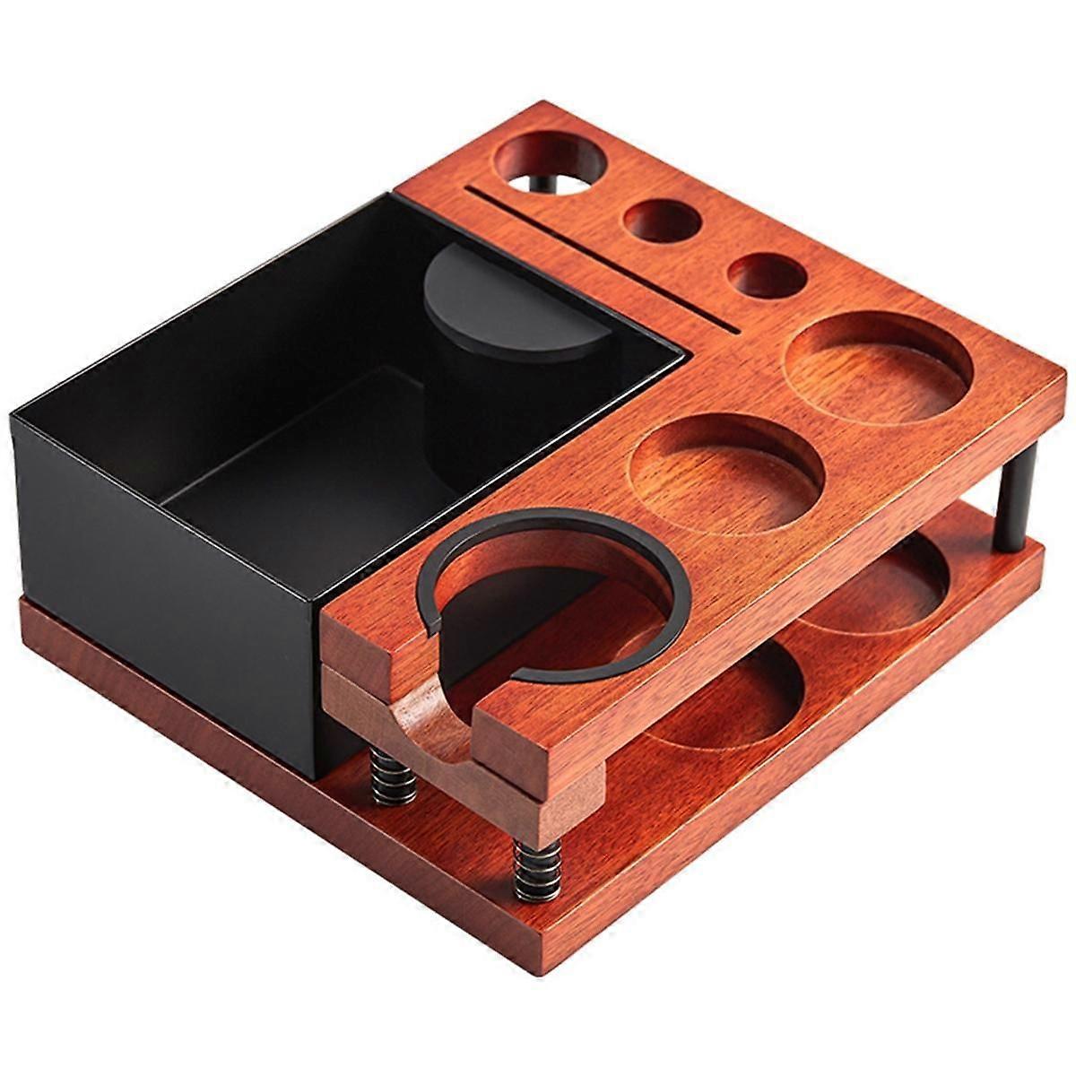 Espresso Knock Box for 51 54 58mm Espresso Accessories, Detachable Espresso Organizer Box,Espresso Tamping Station