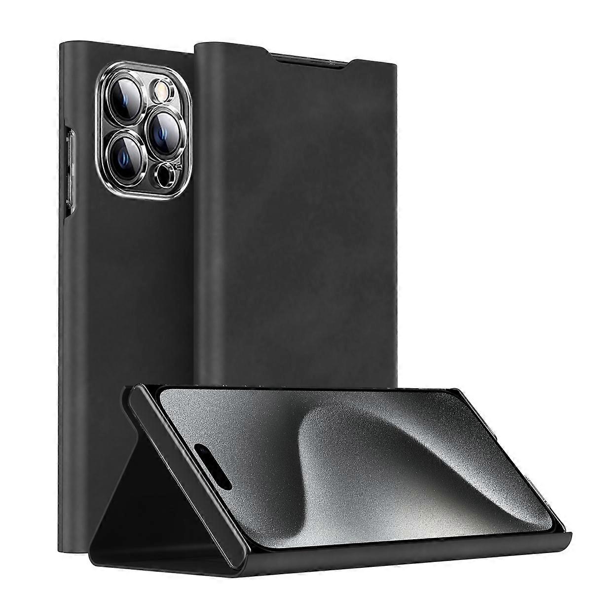 Magnetic Napa Texture Leather Phone Case with Holder
