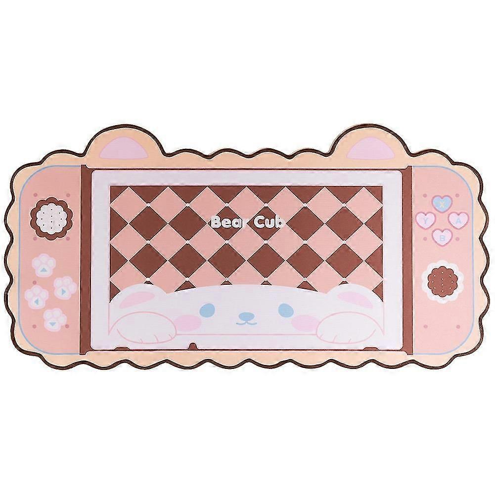 Cute Bear Mouse Pad 80X40cm Computer Desktop Pad Non- Thick and Durable E-Sports Game Non- Mat Bear