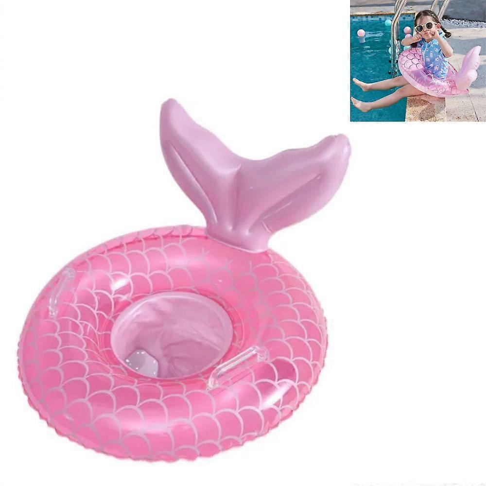 Cute Swimming Ring - With Seat and Handle - Pink - 1pc