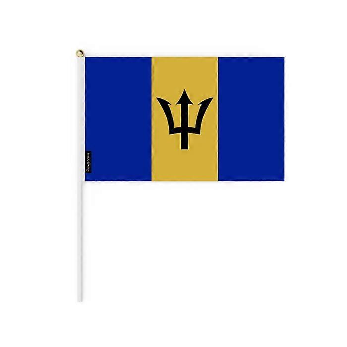 Mini Flag - Barbados - 20 x 30 cm - 50 pieces - Polyester - Lightweight - Double-sided