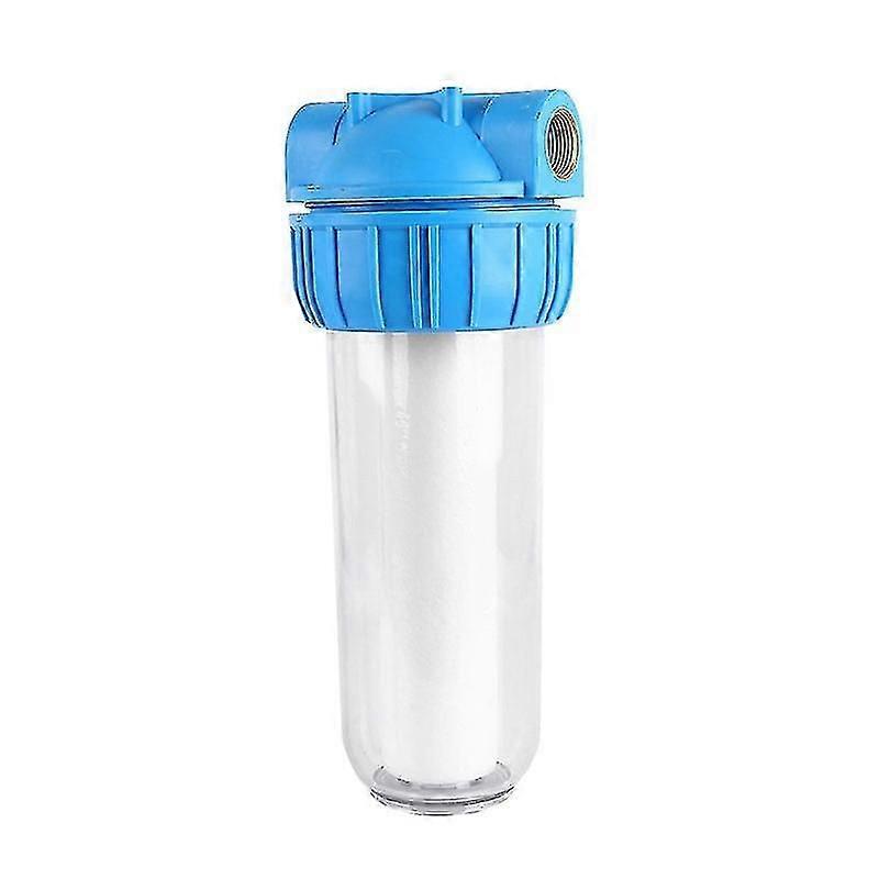 Water Filter Housing - 10", Clear, Brass Port With 1" Filter To Remove Impurities