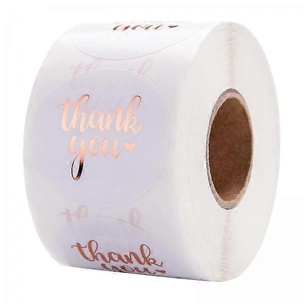500pcs Round Thank You Stickers - Handcrafted Labels for DIY Projects