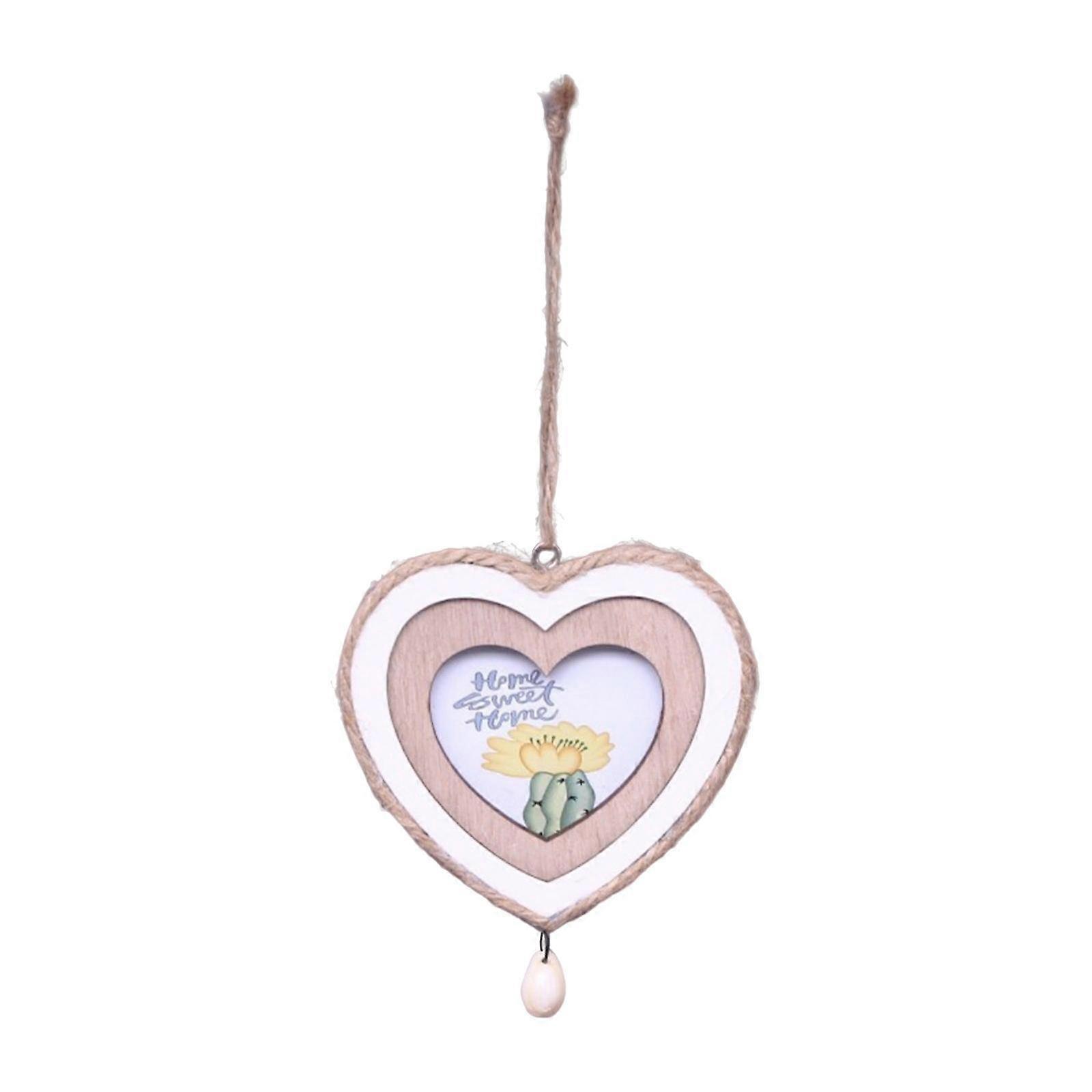 Hanging Photo Frame Display Frame Wooden Picture Frame for Baby Shower Living