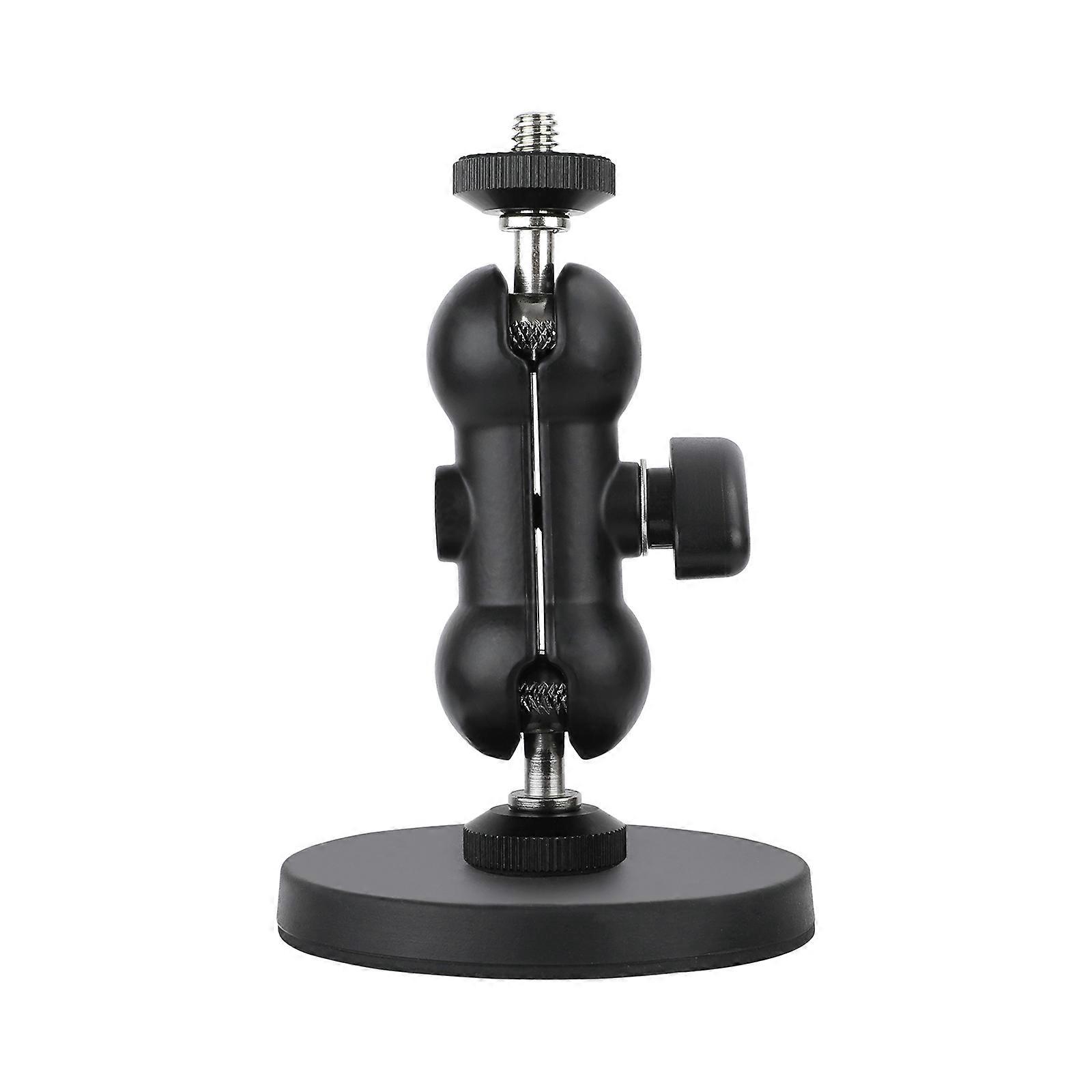 Aluminum-alloy Magnetic Action Camera Mount Stand Base,Car External Fixed Suction Cup Bracket Built-in 6 Magnets