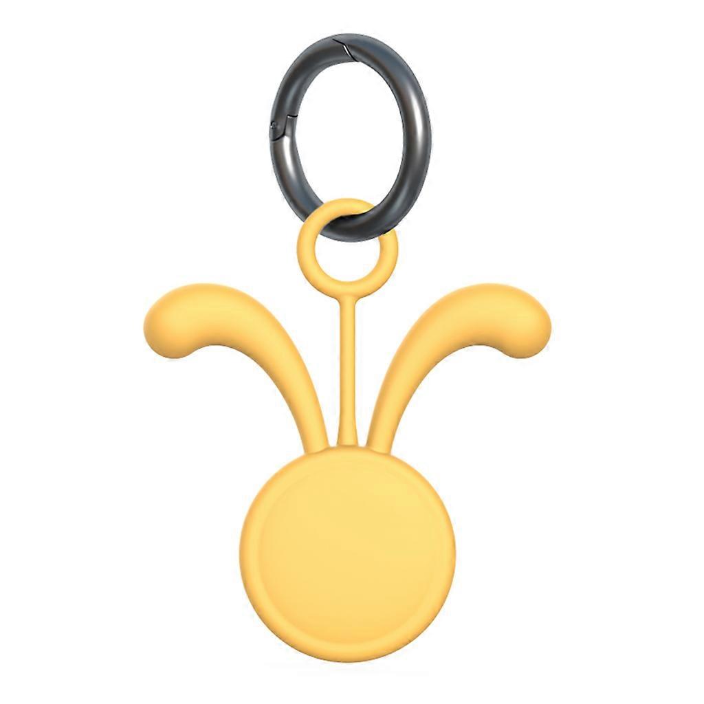 Silicone Carry for Case Protective Skin Cover for Locator Bluetooth-compatible Wireless Tracker Protector  Yellow