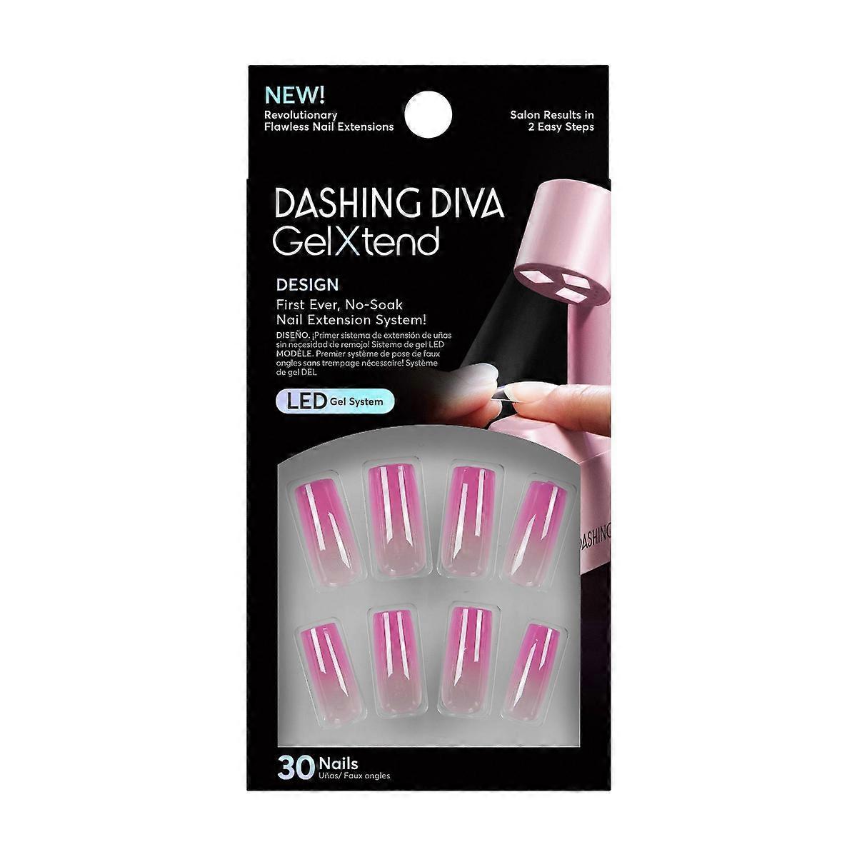 Dashing Diva Diva Gel Xtend Design 假指甲 - Pitaya Punch