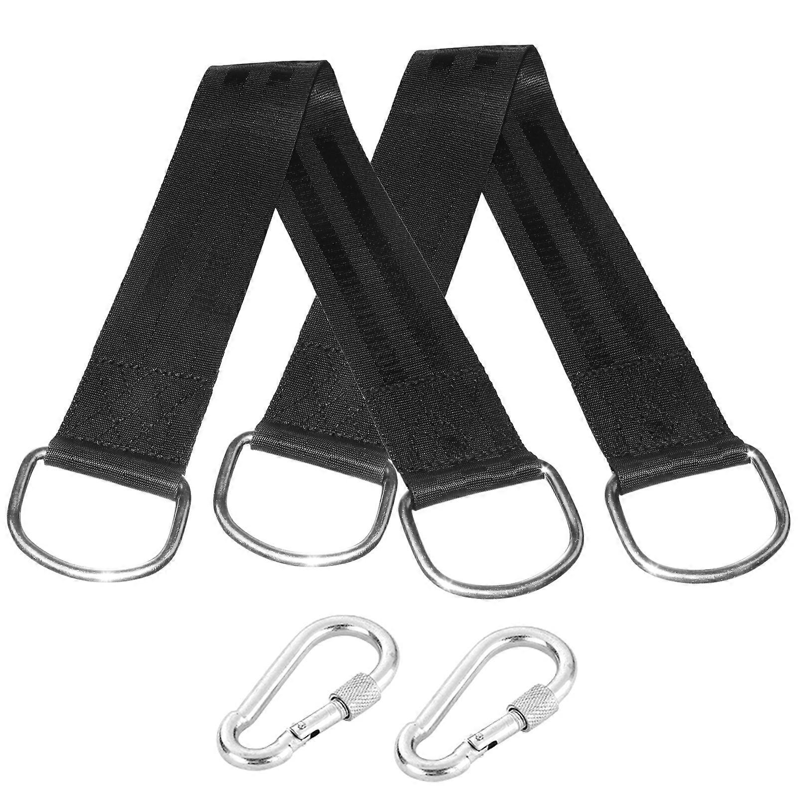 Tree Swing Straps Hanging Kit with Carabiners, Durable Outdoor Swing Hangers for Hammocks Swings with Storage Bag