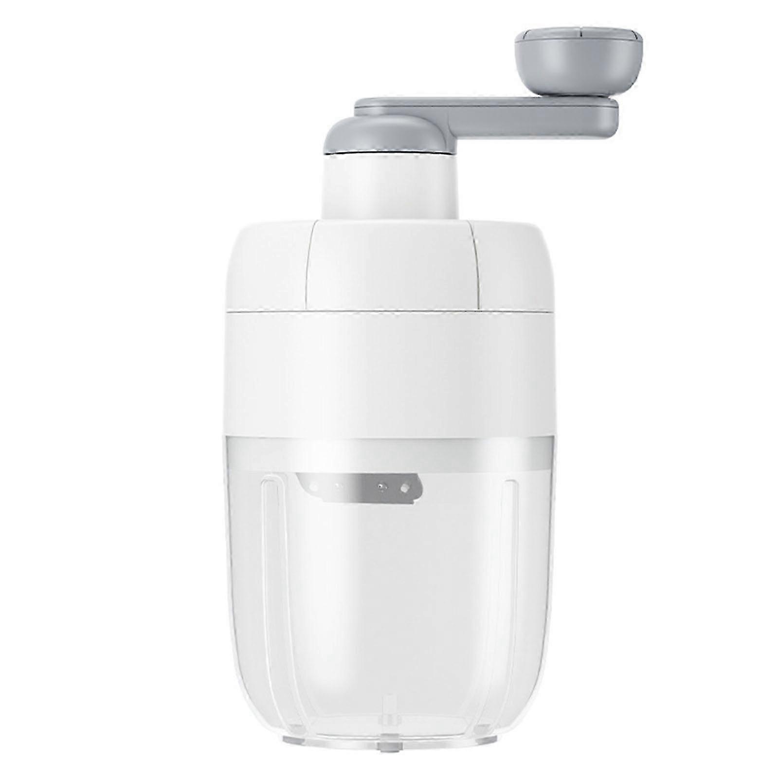 2025 Manual Shaved Ice Maker Portable Transparent Ice Box Hand Ice Crusher for Home Stall Camping