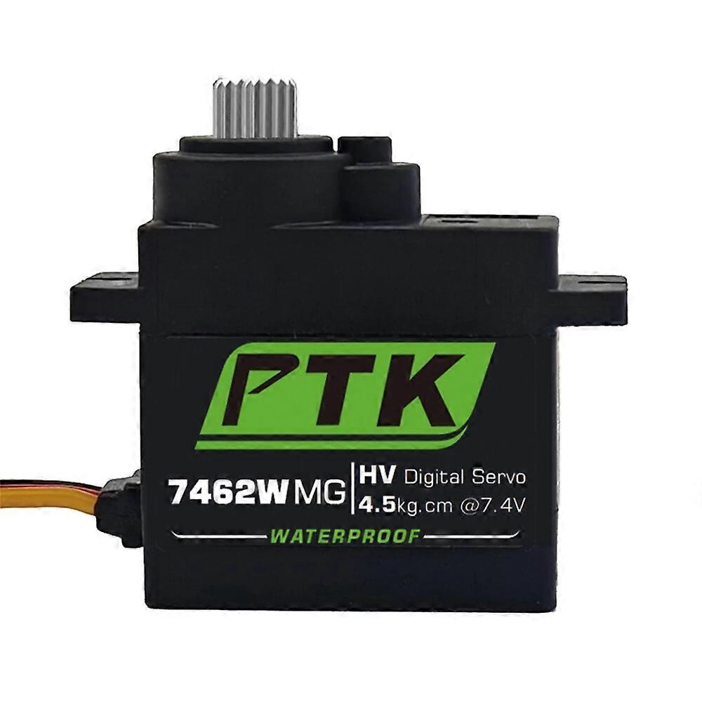 PTK 7462W MG 25T Aluminum Gear 180 9g Digital Waterproof RC Servo for Robot Fixed Wing Car and Aircr