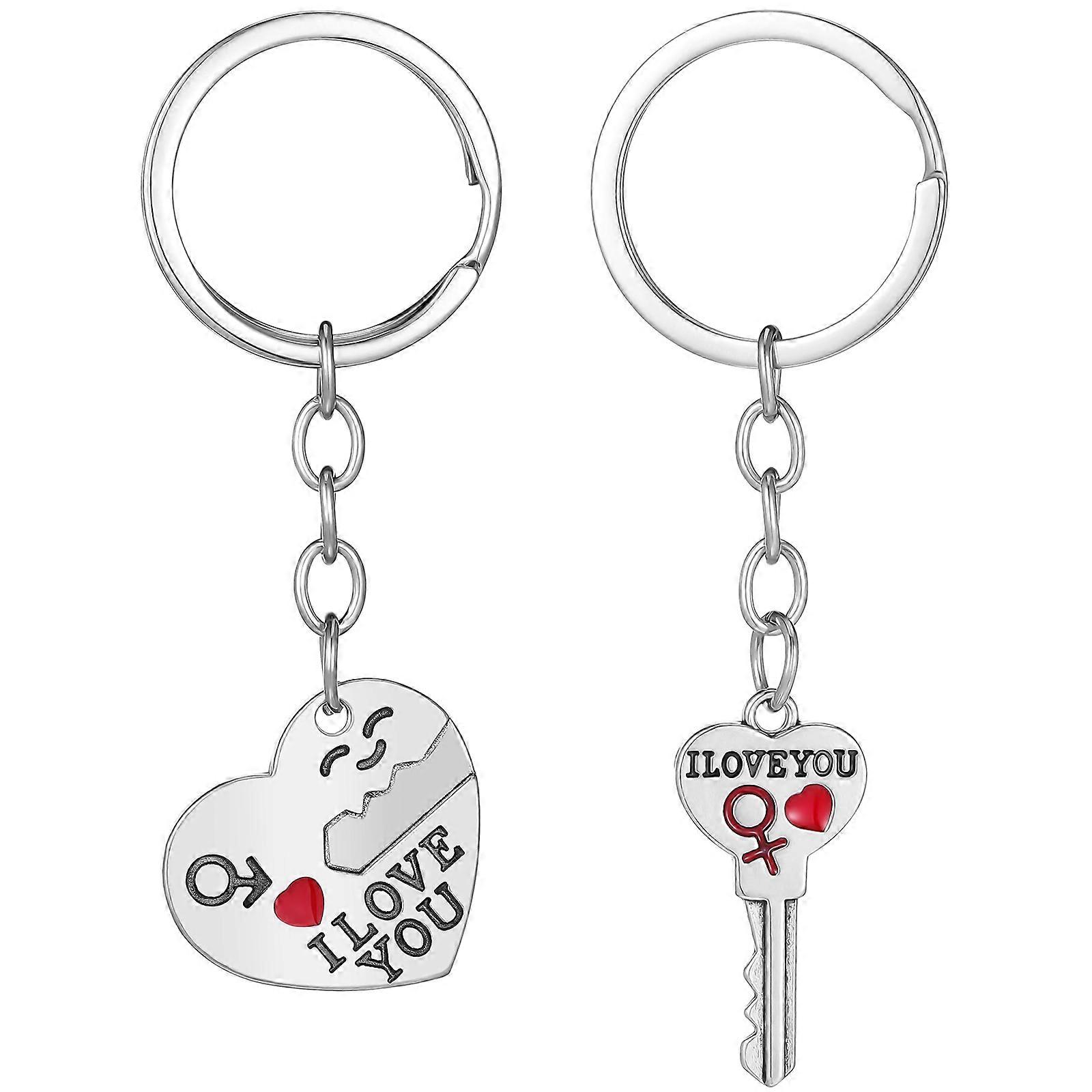 Couple keychain, keepsake with artistic flair, enhances couple style