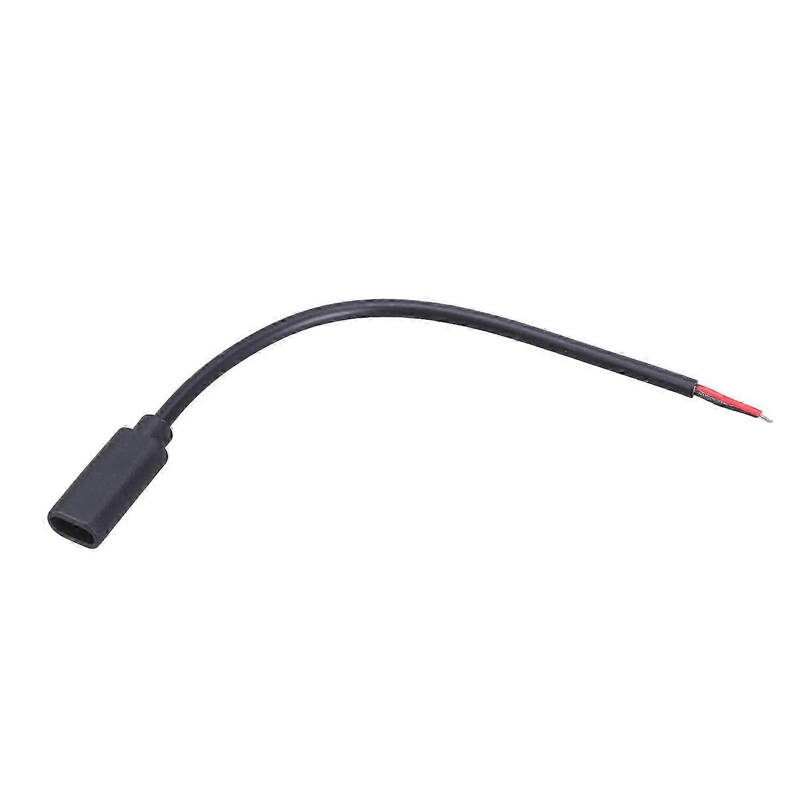 15cm/100cm Type-C Female to 2 Pin Bare Wire Open End Connector Pigtail 2 Wire Extension Power Cable for USB C Equipment