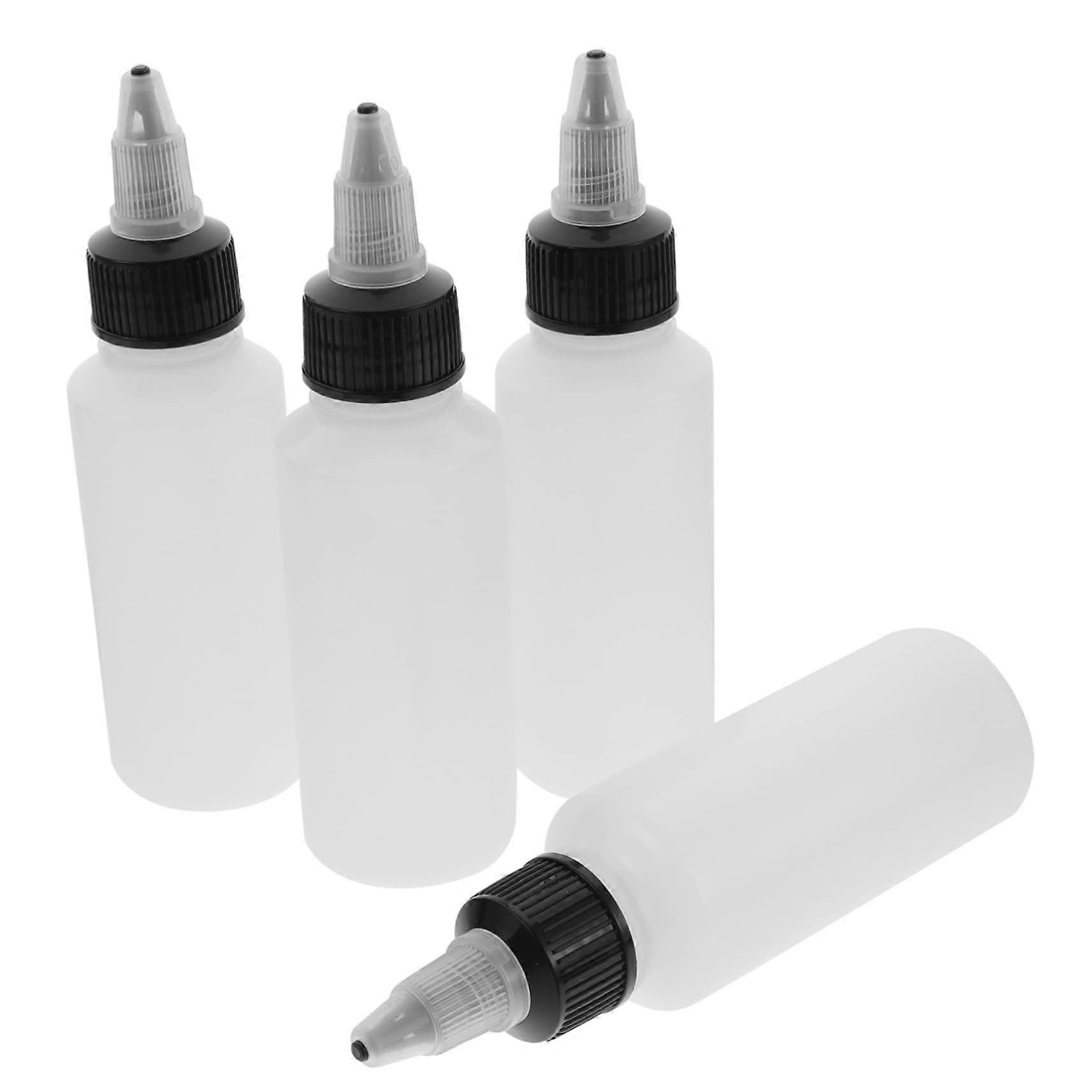 2oz Squeeze Bottles For Liquid Storage Small Plastic Pigment Bottles Refillable And Leakproof For Tattoos And Crafts