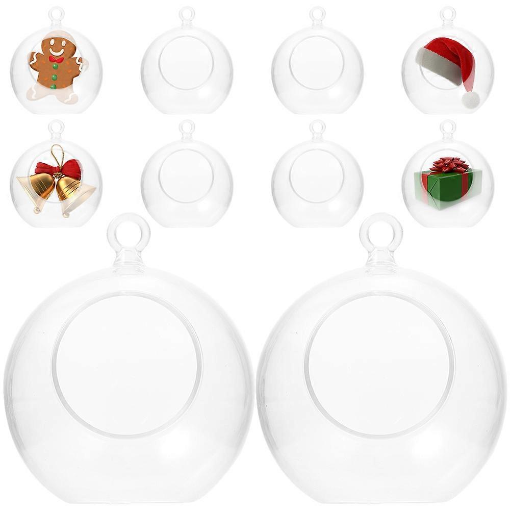 Reusable Ornament Balls Made of Clear Plastic for DIY Craft Projects, Multi-Occasion Use