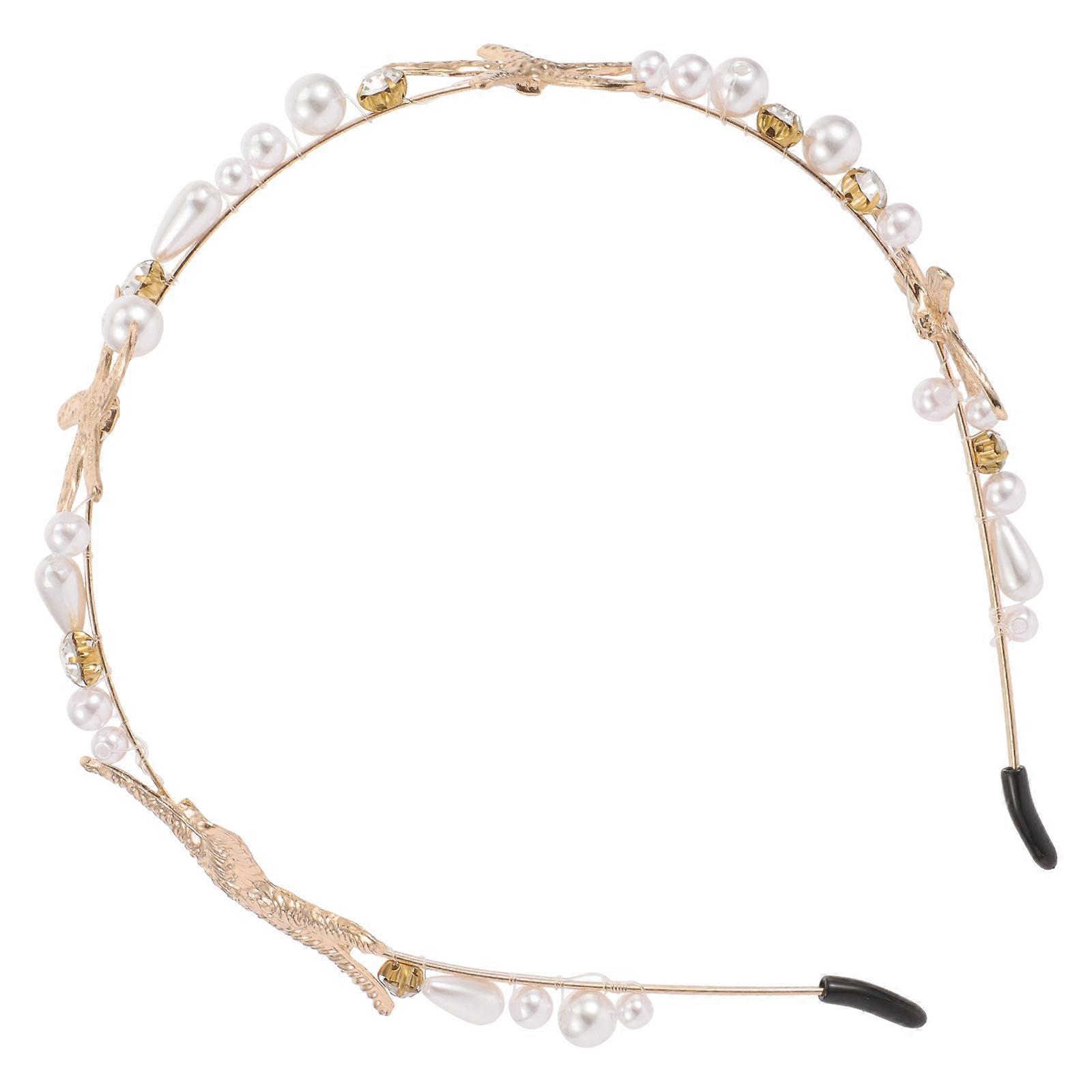 Here's a refined and professional product description based on the title you provided:
**Sea Star Hair Headband Elegant Alloy Wedding Headdress