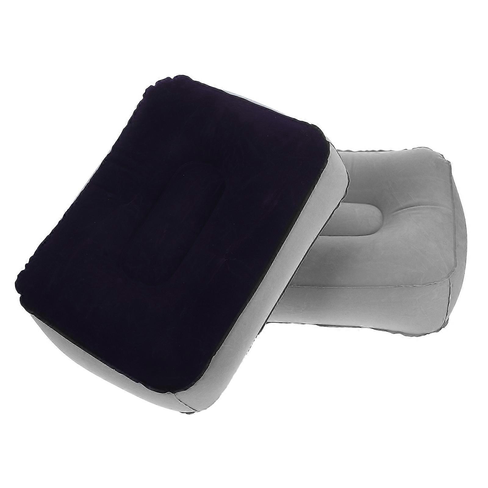 Inflatable Foot Rest Cushion Portable Travel Footrest for Planes, Cars, Offices & Home Use Quick Inflate & Deflate, Skin Friendly Design