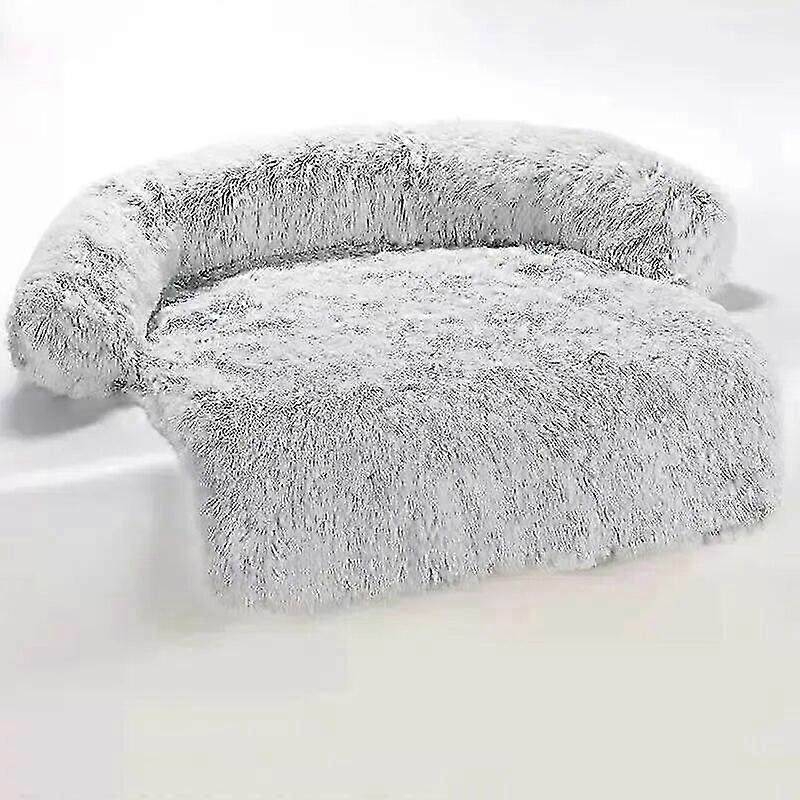 2025 Calming Dog Bed Fluffy Plush Dog Mat for Furniture Protector with Removable Washable Cover for Large Medium Small Dogs and Cats