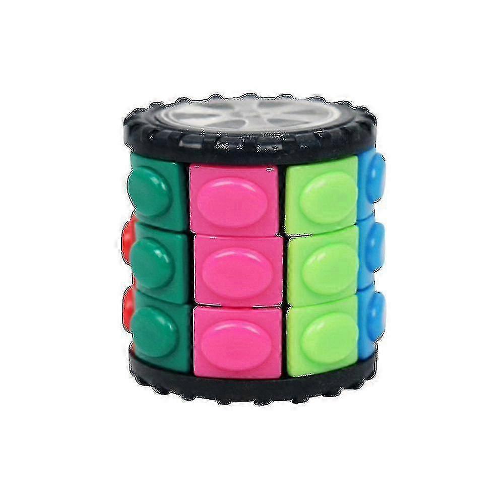 Cylindrical Decompression Magic Cube Anti-anxiety Logic Game for Mind Relaxation and Brain Training