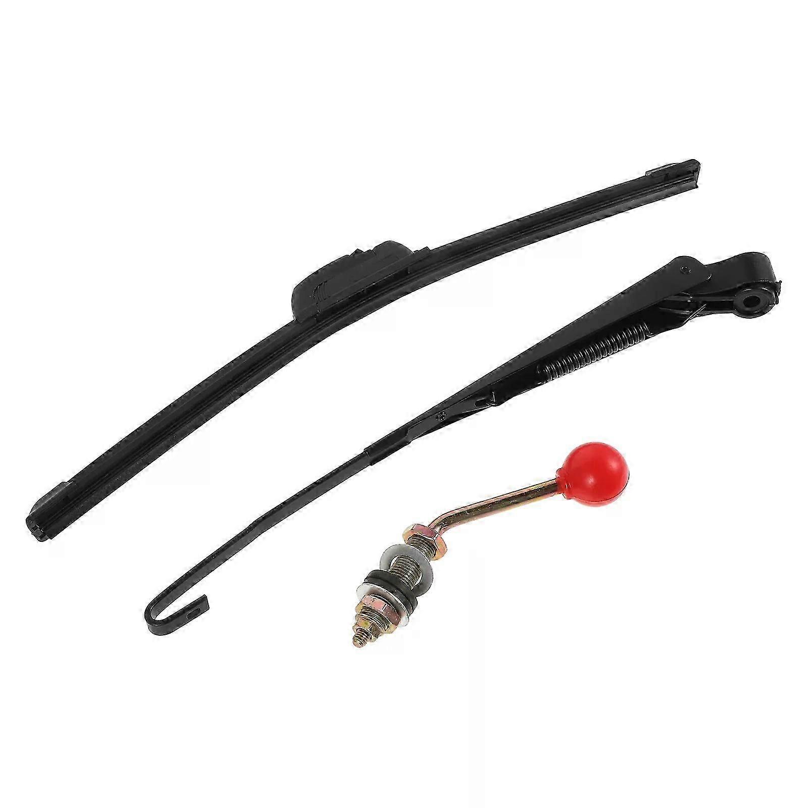 Manual Semienclosed Windshield Wiper Kit Suitable for  UTVs Motorcycles Snow Vehicles Easy Install Rain Mud Versatile