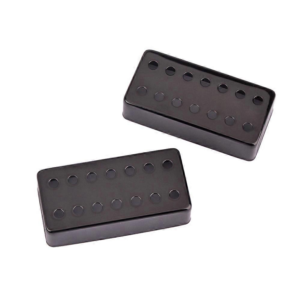 7 String Black Humbucker Pickup Cover for Electric Guitars – Durable Design, Standard Spacing for DIY Projects