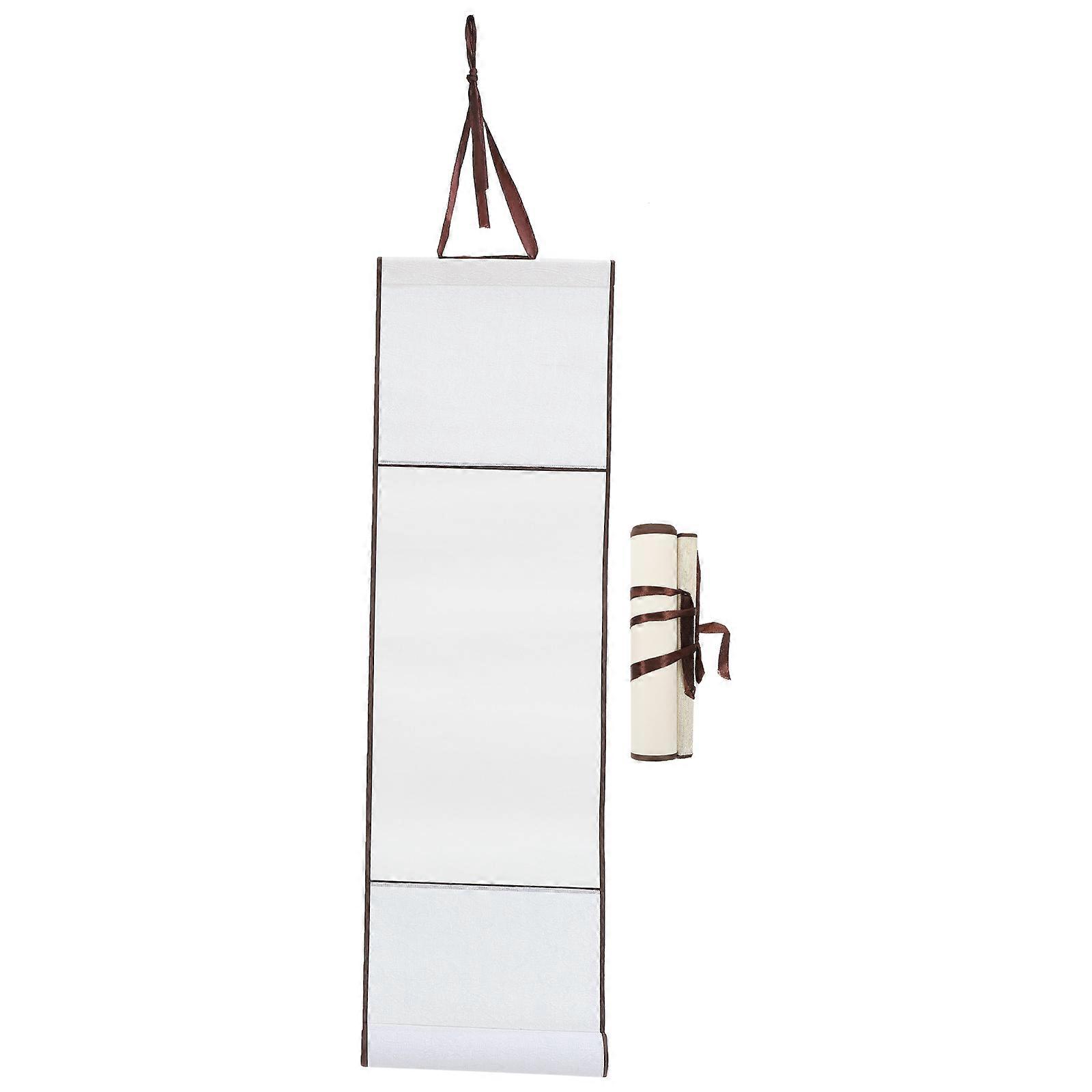 Chinese Calligraphy Blank Scroll Writing Art Practice Home Decoration 2Pcs