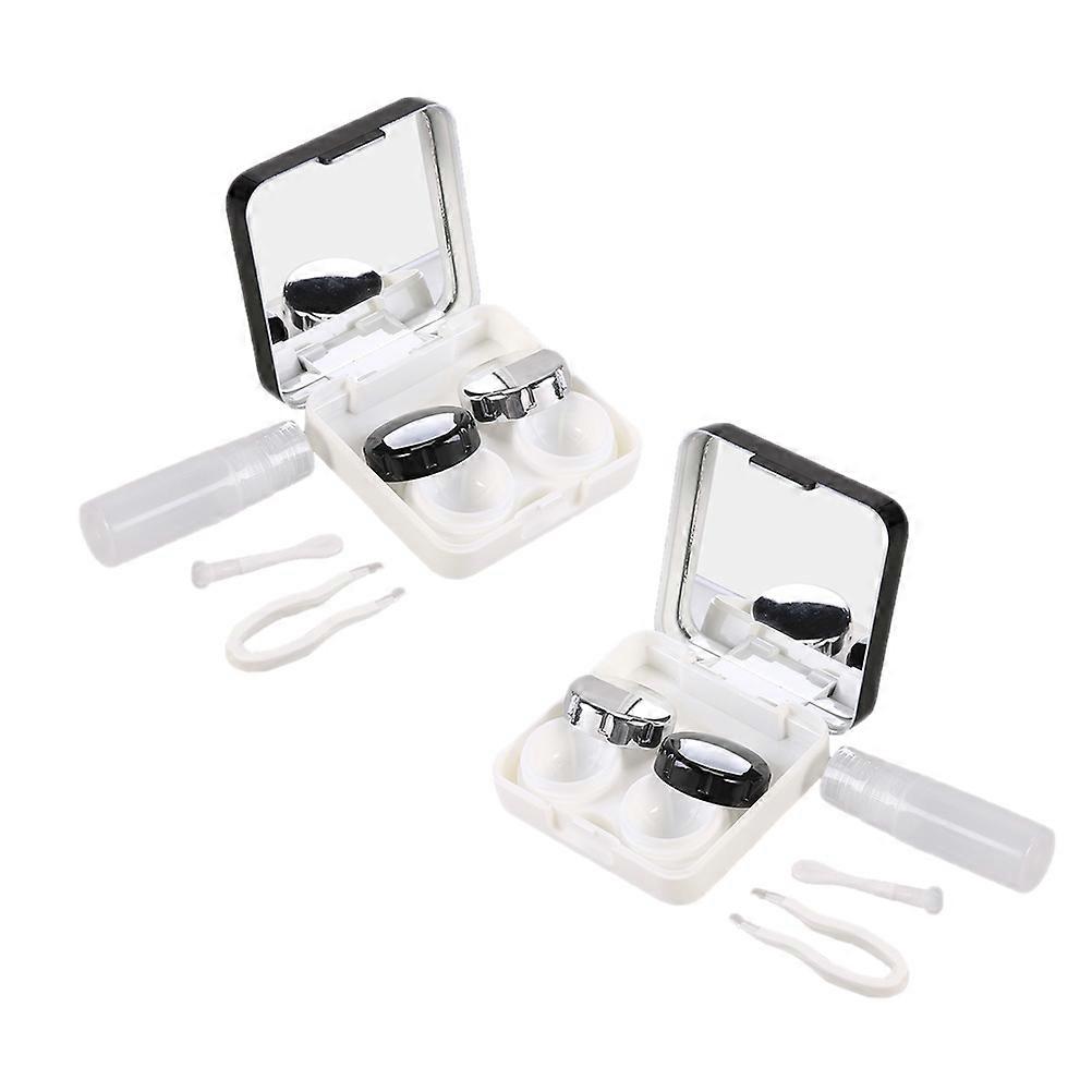 Eyeglass Cases Glasses Box Clamshell Design Outdoor Activity 2Pcs