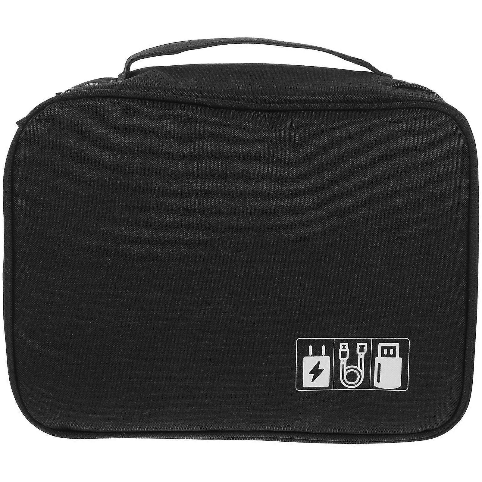 Electronics Portable Charger Case Travelers Rectangular Lint Material Device .50X18.50X10.00CM Organization 1Pcs