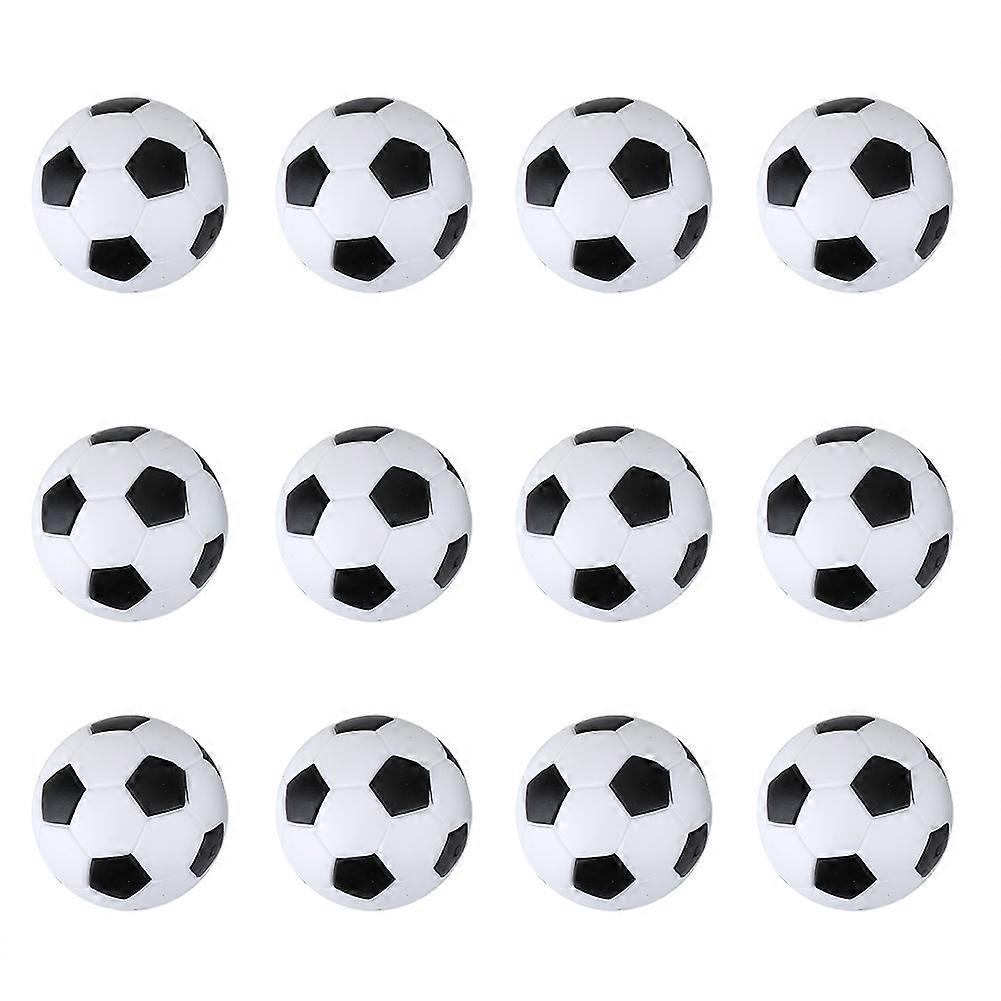 12pcs Table Soccer Game Replacement Kit Mini 36mm Footballs Balls Set Accessory